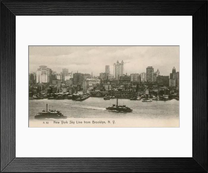 Framed Print : New York Skyline from Brooklyn, USA Framed Print : New York Skyline from Brooklyn, USA