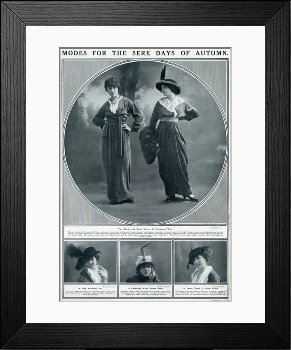 Framed Print : Aftertoon clothing 1913 Framed Print : Aftertoon clothing 1913