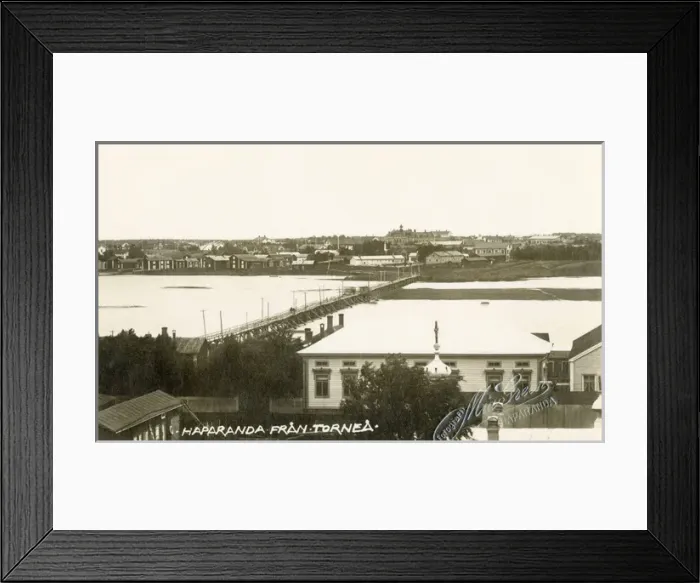 Framed Print : Bridge from Haparanda to Tornio, Sweden-Finland Framed Print : Bridge from Haparanda to Tornio, Sweden-Finland