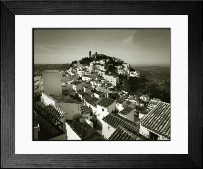 Framed Print : View of village roof tops Casaris, Spain Framed Print : View of village roof tops Casaris, Spain