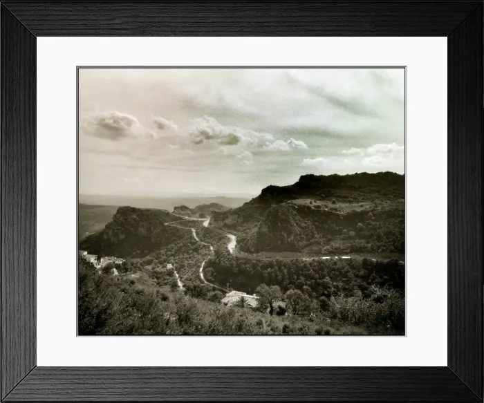 Framed Print : Mountain landscape Southern, Spain, Casaris Framed Print : Mountain landscape Southern, Spain, Casaris