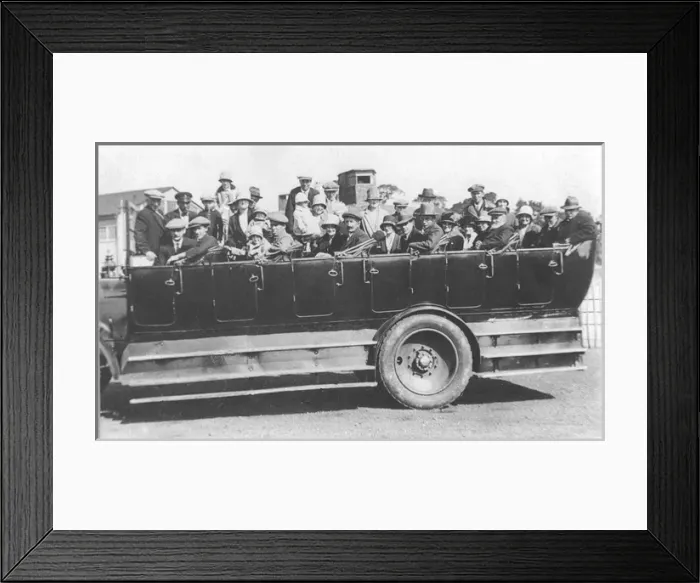 Framed Print : A charabanc, popular type of outings coach Framed Print : A charabanc, popular type of outings coach