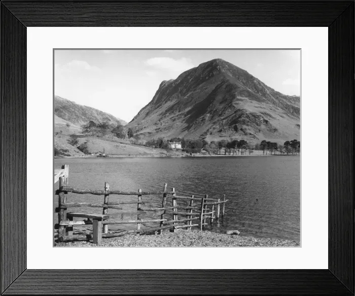 Framed Print : Lake Buttermere with Fleetwith Pike and Honister Pass Framed Print : Lake Buttermere with Fleetwith Pike and Honister Pass