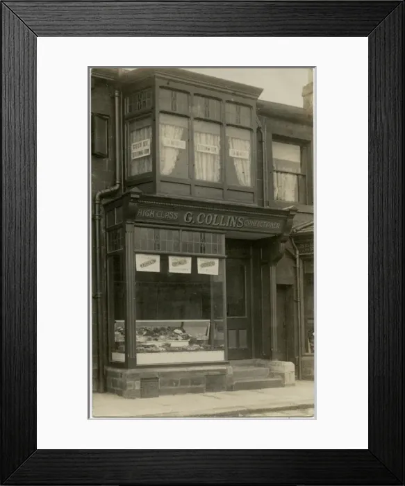Framed Print : G Collins - Confectioner - Refreshment Room & Cyclists Rest Framed Print : G Collins - Confectioner - Refreshment Room & Cyclists Rest