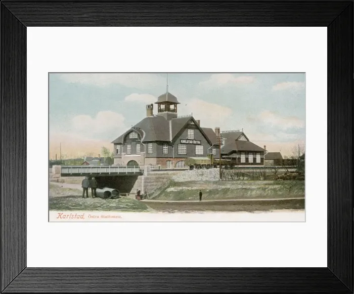 Framed Print : Railway station, Karlstad East, Varmland, Sweden Framed Print : Railway station, Karlstad East, Varmland, Sweden