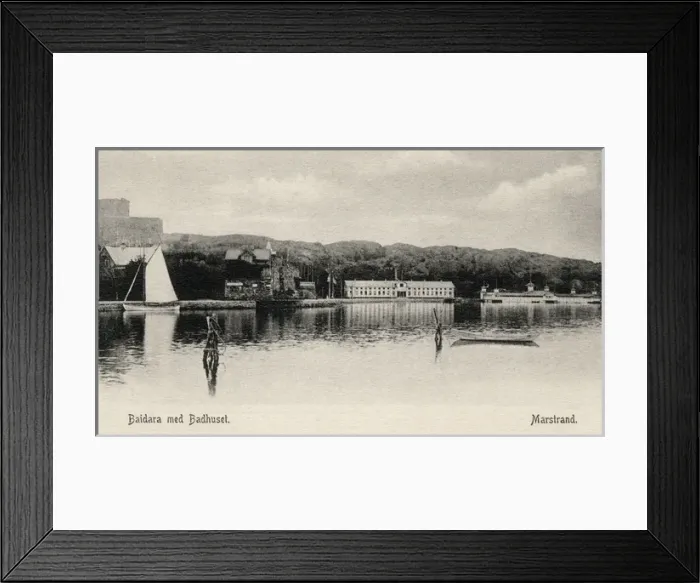 Framed Print : Waterside scene, Marstrand, Vastra Gotaland, Sweden Framed Print : Waterside scene, Marstrand, Vastra Gotaland, Sweden