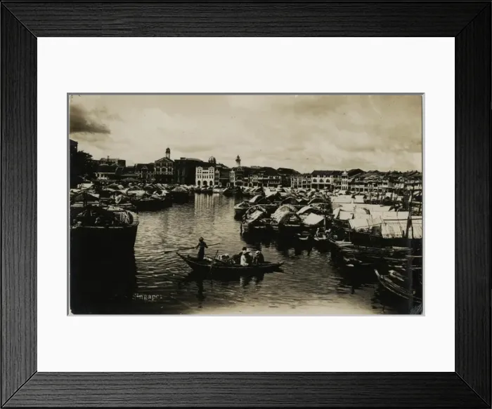 Framed Print : Harbour - Singapore, Malaysia Framed Print : Harbour - Singapore, Malaysia