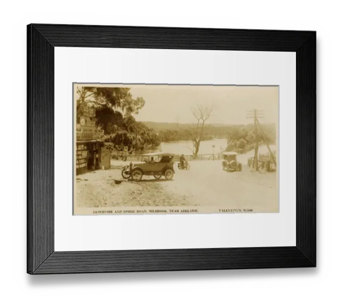 Framed Print : Reservoir and Gorge Road, Milbrook, near Adelaide, Australia Framed Print : Reservoir and Gorge Road, Milbrook, near Adelaide, Australia