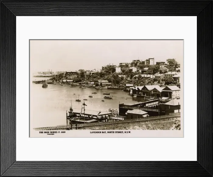 Framed Print : Lavender Bay, North Sydney, New South Wales, Australia Framed Print : Lavender Bay, North Sydney, New South Wales, Australia