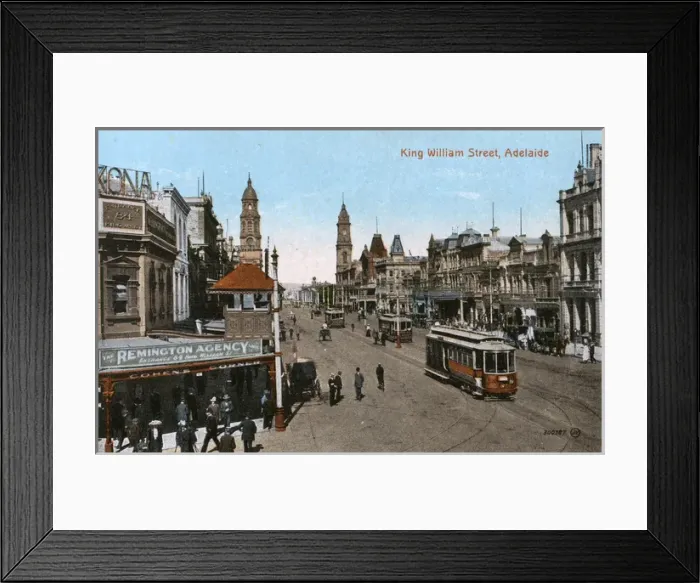 Framed Print : King William Street, Adelaide, South Australia Framed Print : King William Street, Adelaide, South Australia