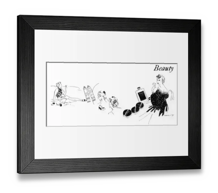 Framed Print : Using Ponds Cold Cream Framed Print : Using Ponds Cold Cream