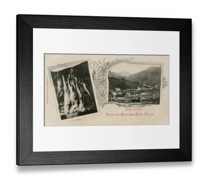 Framed Print : Merok Geiranger Hotel panorama, Norway Framed Print : Merok Geiranger Hotel panorama, Norway