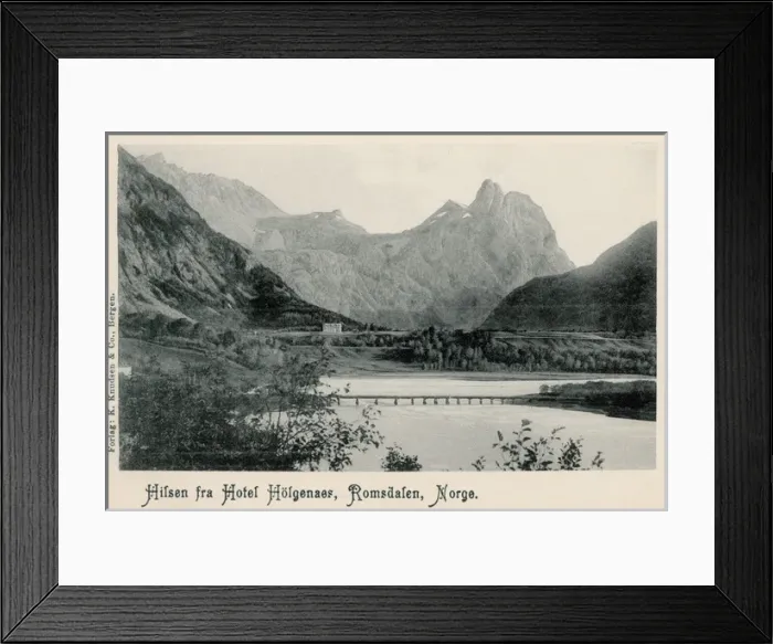 Framed Print : Panorama of Hotel Holgenses in Romsdalen, Norway Framed Print : Panorama of Hotel Holgenses in Romsdalen, Norway