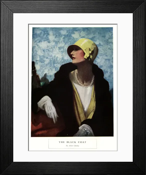 Framed Print : The Black Coat by Albert Bailey Framed Print : The Black Coat by Albert Bailey