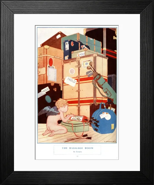 Framed Print : The Baggage Room by Longley Framed Print : The Baggage Room by Longley