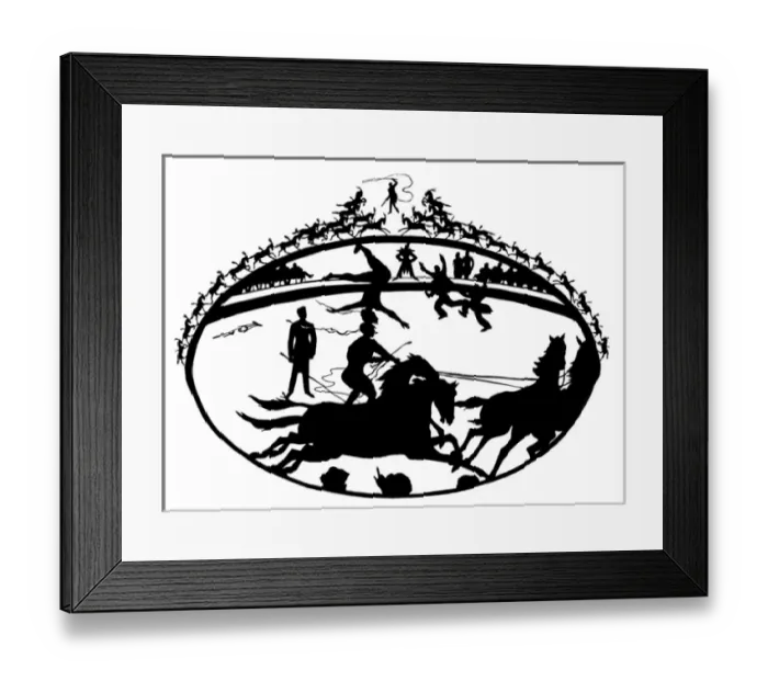 Framed Print : Circus Silhouette Framed Print : Circus Silhouette