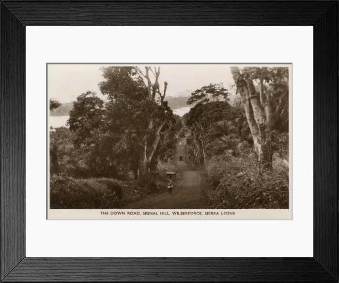 Framed Print : Down Road, Signal Hill, Wilberforce, Sierra Leone, Africa Framed Print : Down Road, Signal Hill, Wilberforce, Sierra Leone, Africa