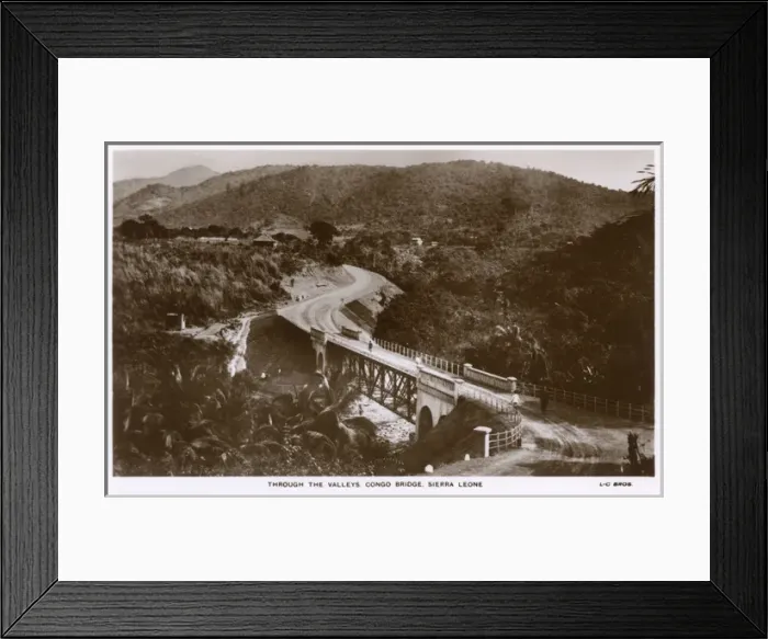 Framed Print : View of Congo Bridge, Sierra Leone, West Africa Framed Print : View of Congo Bridge, Sierra Leone, West Africa