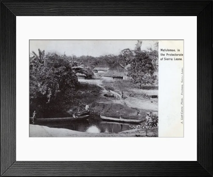 Framed Print : Mafulomoo, Protectorate of Sierra Leone, West Africa Framed Print : Mafulomoo, Protectorate of Sierra Leone, West Africa