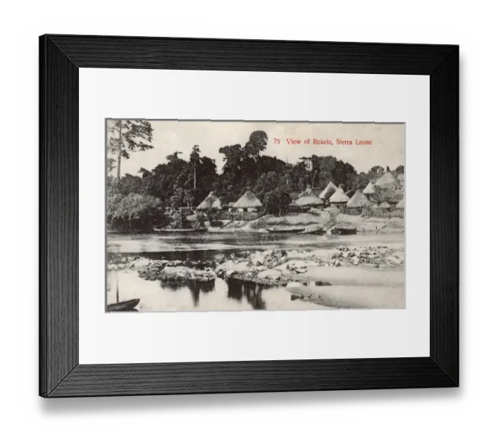 Framed Print : Rokele village, Sierra Leone, West Africa Framed Print : Rokele village, Sierra Leone, West Africa
