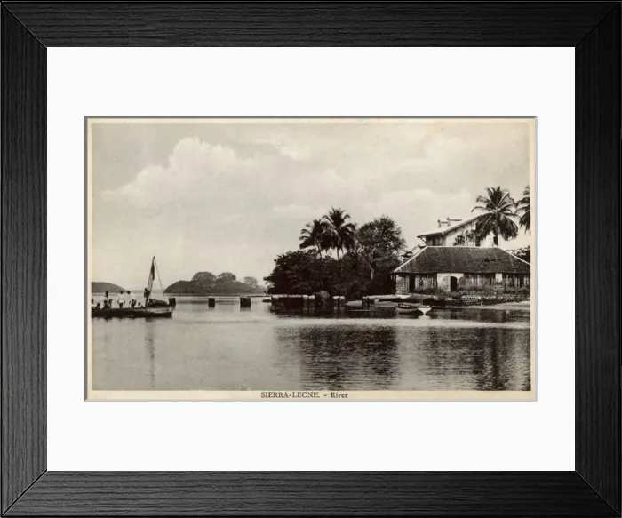 Framed Print : River view in Sierra Leone, West Africa Framed Print : River view in Sierra Leone, West Africa