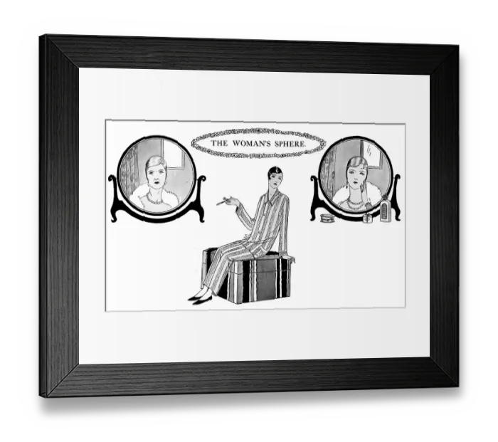 Framed Print : Fashion advice in The Sphere Framed Print : Fashion advice in The Sphere