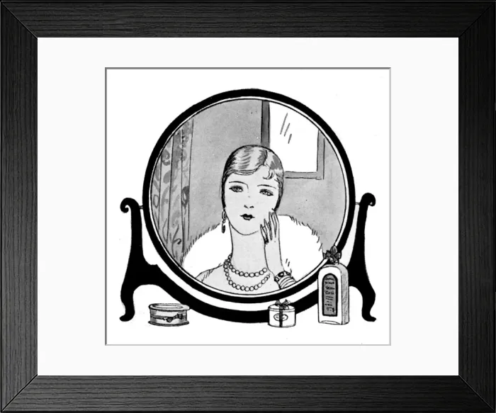 Framed Print : 1920s beauty treatment Framed Print : 1920s beauty treatment