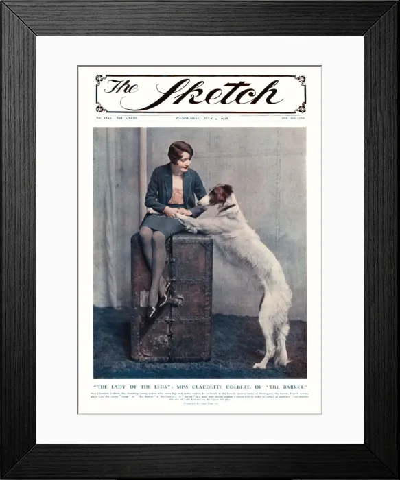 Framed Print : Claudette Colbert, 1928 Framed Print : Claudette Colbert, 1928
