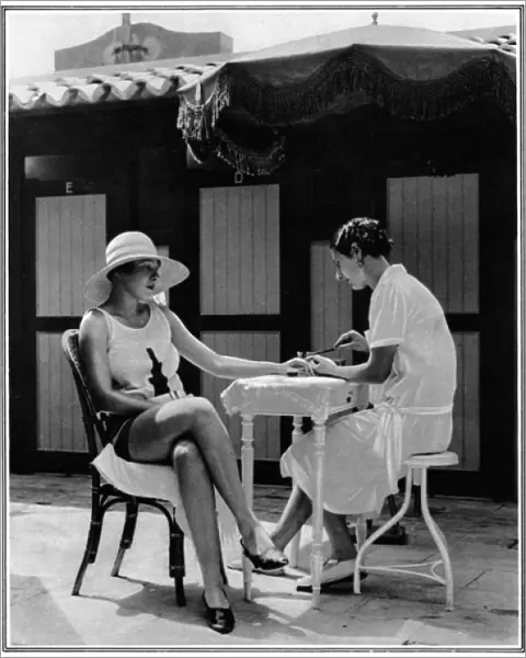 A Manicure on the French Riviera, 1928