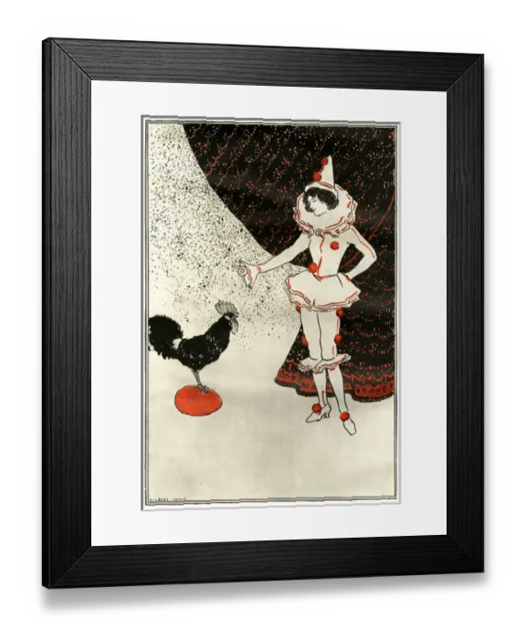 Framed Print : Gallic cock crow for the Paris exhibtion by Gilbert James Framed Print : Gallic cock crow for the Paris exhibtion by Gilbert James