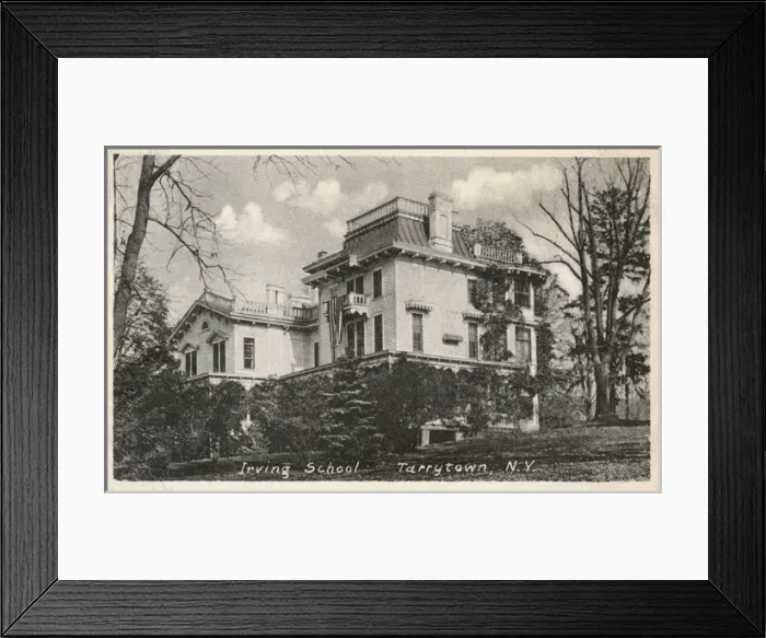 Framed Print : Irving School, Tarrytown, Westchester County, NY State, USA Framed Print : Irving School, Tarrytown, Westchester County, NY State, USA