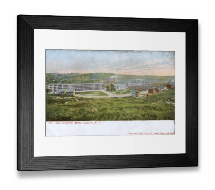Framed Print : Moquette Mills, Yonkers, Westchester County, NY State, USA Framed Print : Moquette Mills, Yonkers, Westchester County, NY State, USA
