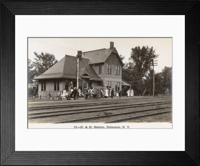 Framed Print : Railway station, Delanson, Schenectady County, NY State, USA Framed Print : Railway station, Delanson, Schenectady County, NY State, USA