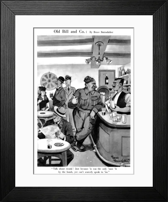 Framed Print : Old Bill and Co. August 1940 Framed Print : Old Bill and Co. August 1940
