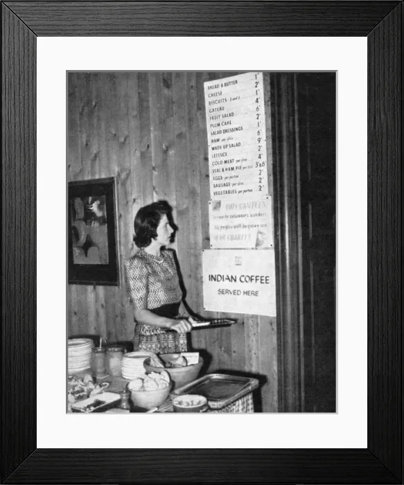 Framed Print : The National Gallerys Wartime Canteen Framed Print : The National Gallerys Wartime Canteen
