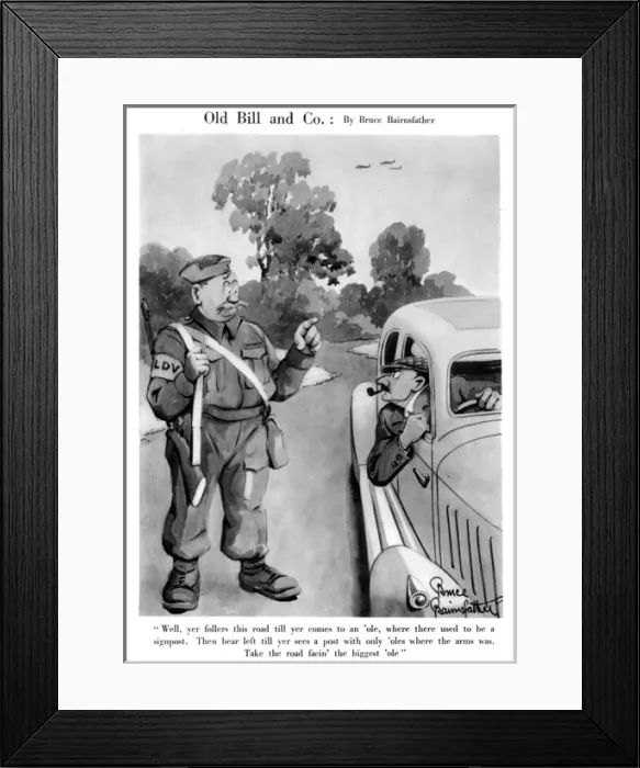 Framed Print : Old Bill and Co. August 1940 Framed Print : Old Bill and Co. August 1940