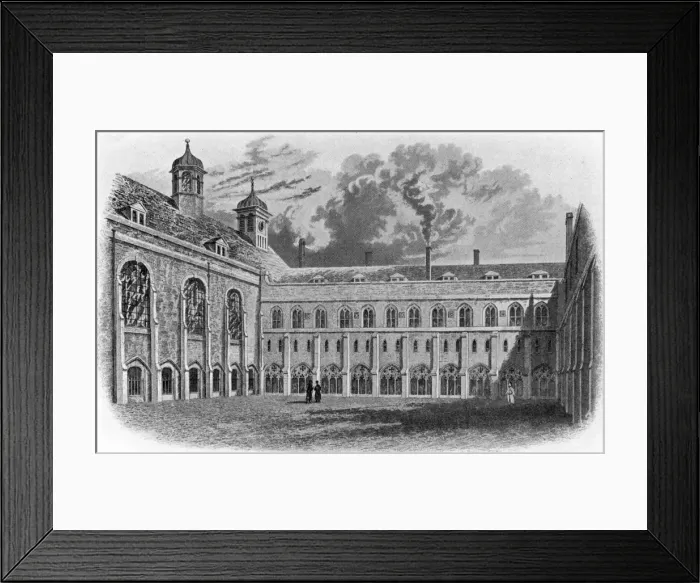 Framed Print : Christs Hospital, Newgate - Old Hall and Library