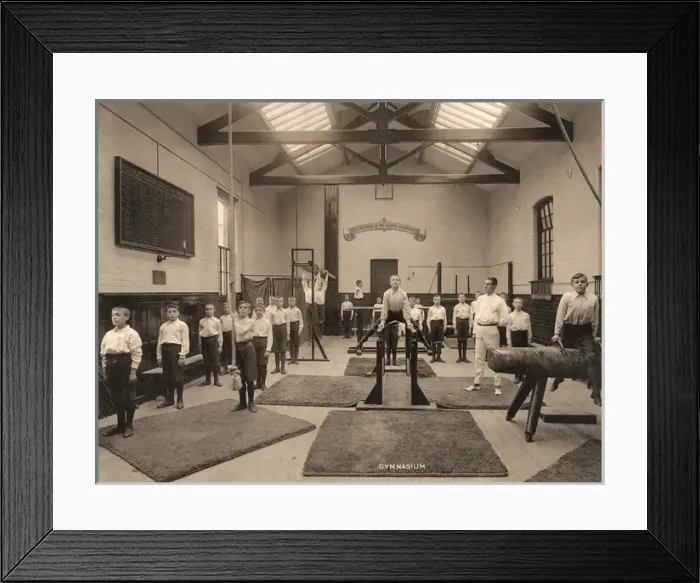 Framed Print : Derby Railway Servants Orphanage - Gymnasium Framed Print : Derby Railway Servants Orphanage - Gymnasium