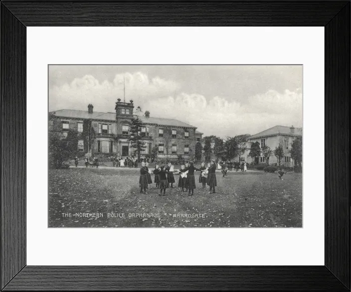 Framed Print : Harrogate Northern Police Orphanage. Girls at play Framed Print : Harrogate Northern Police Orphanage. Girls at play