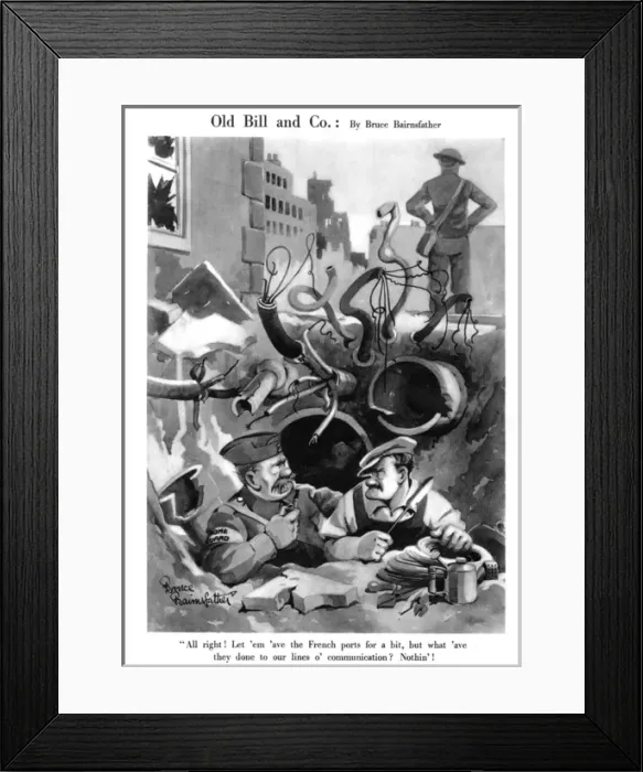 Framed Print : Old Bill and Co. October 1940 Framed Print : Old Bill and Co. October 1940