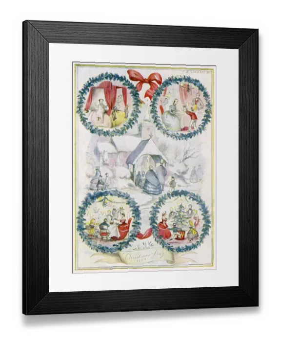 Framed Print : Christmas Day 1854 Framed Print : Christmas Day 1854