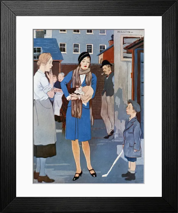 Framed Print : Nursing her Constituency by Reginald Higgins Framed Print : Nursing her Constituency by Reginald Higgins