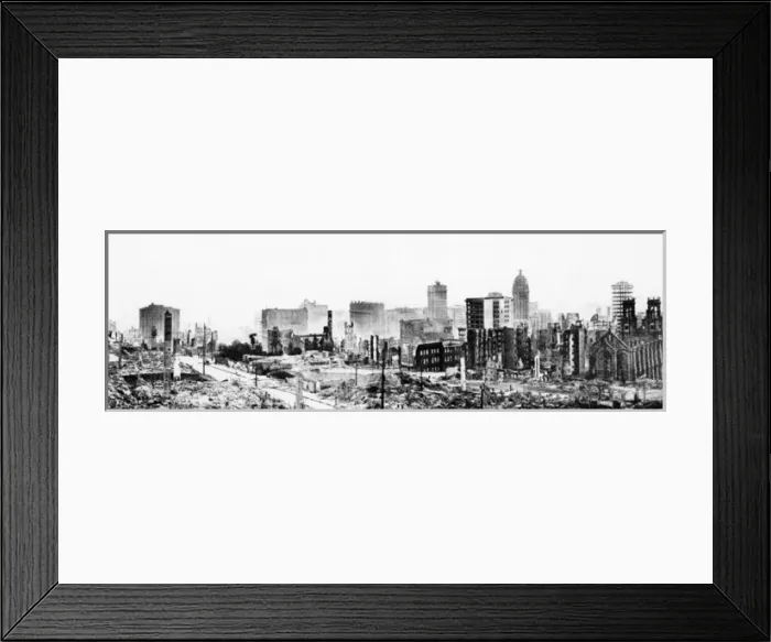 Framed Print : The Aftermath of the San Francisco Earthquake Framed Print : The Aftermath of the San Francisco Earthquake