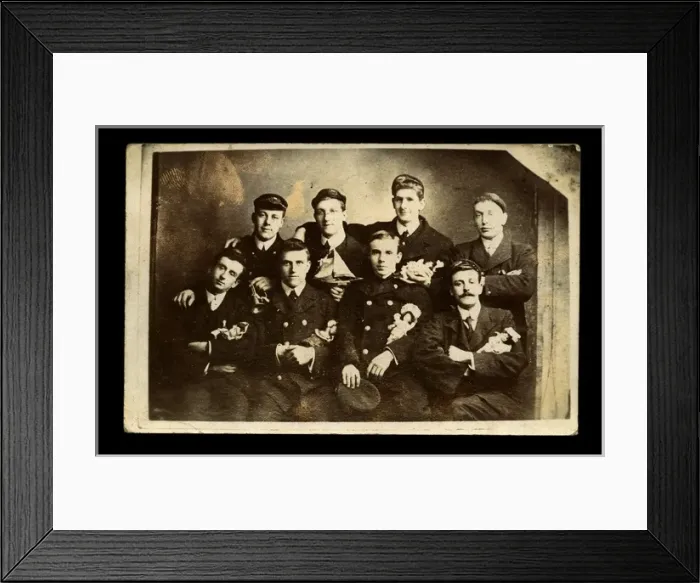 Framed Print : No. 2 Pilot Boat crew, Point Lynas, Anglesey Framed Print : No. 2 Pilot Boat crew, Point Lynas, Anglesey
