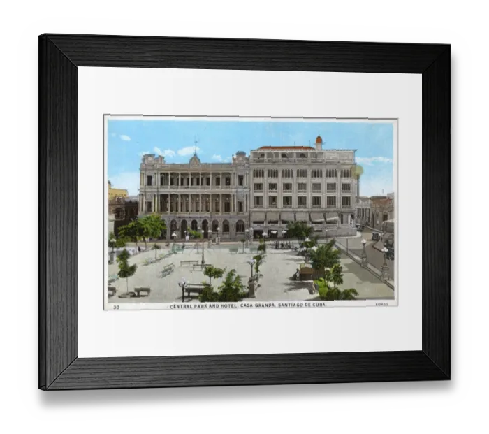 Framed Print : Central Park and Casa Granda Hotel, Santiago de Cuba, Cuba Framed Print : Central Park and Casa Granda Hotel, Santiago de Cuba, Cuba
