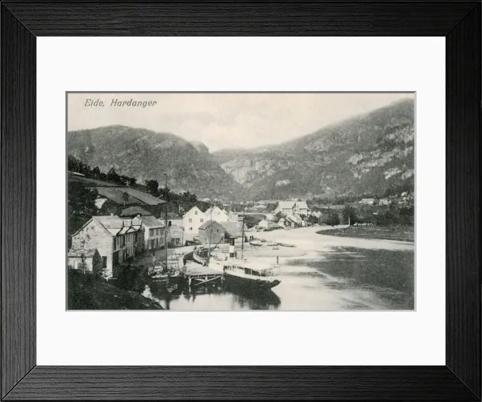Framed Print : View of Eide, Hardanger, Norway Framed Print : View of Eide, Hardanger, Norway