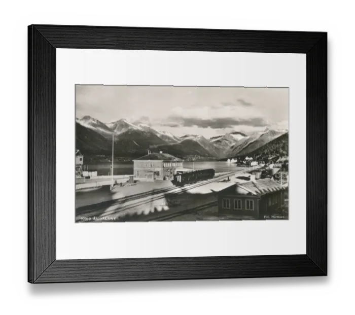 Framed Print : Scene at Andalsnes Railway Station, Norway Framed Print : Scene at Andalsnes Railway Station, Norway