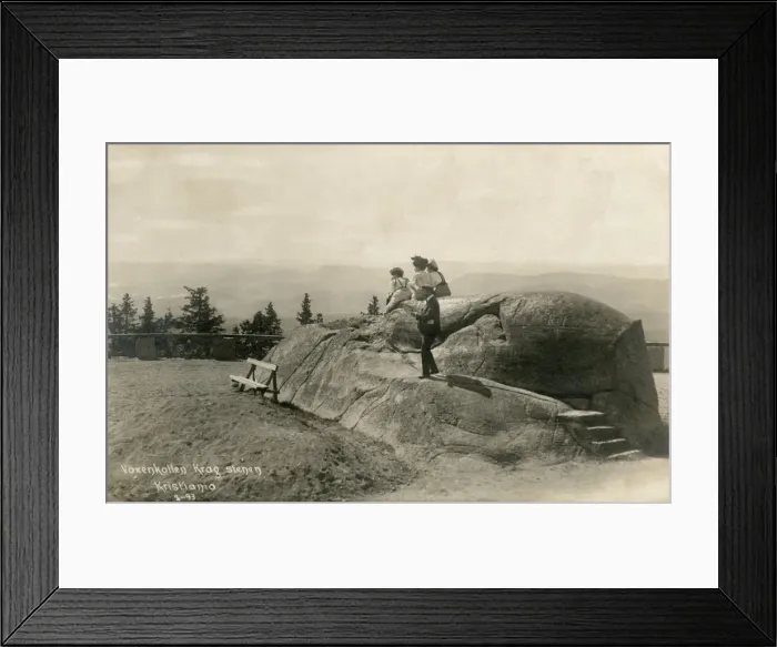 Framed Print : Krag Stenen (stone), Voksenkollen, Oslo, Norway Framed Print : Krag Stenen (stone), Voksenkollen, Oslo, Norway