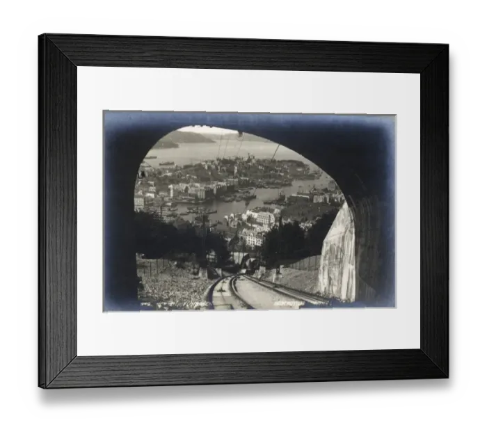 Framed Print : The Floibanen cable car to Mount Floyen, Bergen, Norway Framed Print : The Floibanen cable car to Mount Floyen, Bergen, Norway