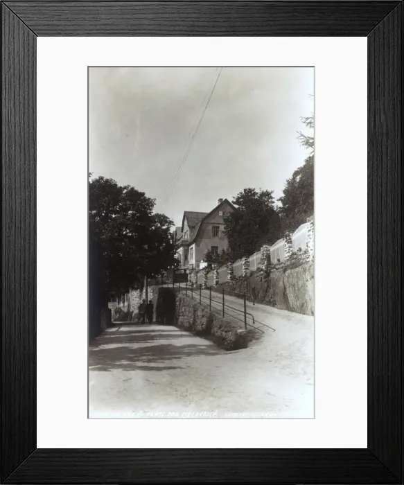 Framed Print : Street scene in Bergen, Norway Framed Print : Street scene in Bergen, Norway